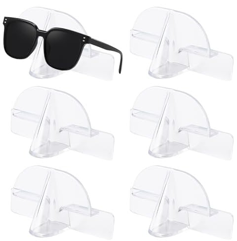 FYting 6 Stück Brillenhalter Wand,Sonnenbrillen Aufbewahrung,Brillenaufbewahrung Mehrere Brillen,Kreativer NasenföRmiger Brillenrahmen Ausstellungsständer Zum AufhäNgen der Wand Badezimmer