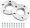 ISINEVER Spurverbreiterung 5x112 20mm 2x10mm 66,5 Kompatibel mit Audi A4 A5 A6 4G A7 mit Radschrauben M14x1.5 Spurplatten Distanzscheibe Silver