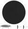 Froadp Trampolin Sprungtuch Ø 322 cm UV-beständige Sprungmatte Ersatzteil mit 72 Ösen und 2 Federspanner für Ø 362 cm | 12 ft Trampoline Sprungmatte für Garten und Outdoor, Schwarz