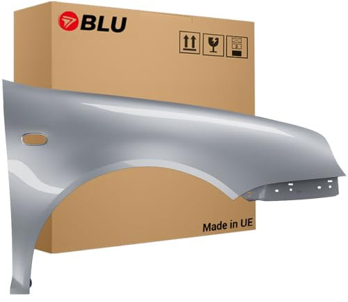 BLU Premium Kotflügel Passend für VW Volkswagen Golf IV 4 LA7W Rechts Silber | 1997-2006 | Vorderseite Vorne | Verzinkt & Lackiert | Einbaufertig