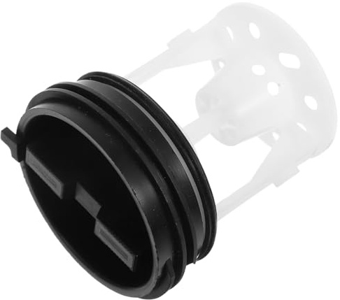 Washing Machine Drain Hose Seal Plug Black Abs Leakproof Valve Cover | Integrated Filter Mesh, Universal Fit for Laundry Room Plumbing, Easy Installation with Efficient Filtration