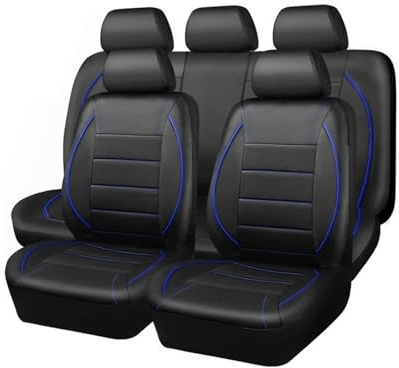 CAIDIS Coprisedili auto Per Fiat Per Grande Per Punto Coprisedile In Pelle Per Auto Per Set Completo Di Accessori Interni Auto Accessori(Style B)