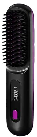Glättbürste Stylingbürste mit Keramik Borsten für Frauen, Präzises Styling Langanhaltendes Volumen, Ideal für Kurze Haare & Kurzhaar Styling, Schonende Haarpflege Zuhause, Reisen und Täglich Gebrauch