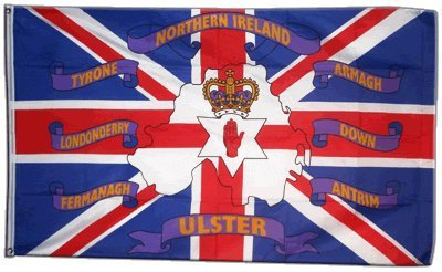 Flaggenfritze Fahne/Flagge Großbritannien Nordirland 6 Provinzen + gratis Sticker