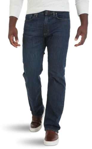 Wrangler Authentics Men's Comfort Flex Waist Relaxed Fit Jean, Carbon, 40W x 30L