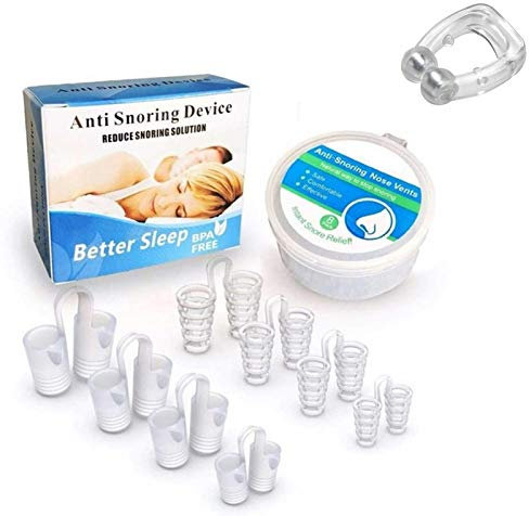 DREAMWIN Dispositivos Anti Ronquidos Soluciones, Silicona Ronquido Tapón, Antirronquidos Nariz Solucion Ayuda