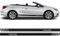 Auto-Dress Seitenstreifen Aufkleber Set/Dekor passend für Opel Cascada - Motiv: Clean (110 Black Gloss)