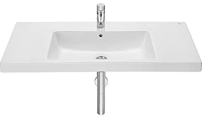 Roca,The Gap,Lavabo de porcelana mural,Blanco,,repisa integrada,1000mm x 460mm x 175mm,A3270MA000