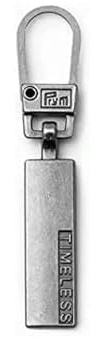 Prym 482374 Fashion-Zipper Classic timeless altsilber, Metallic