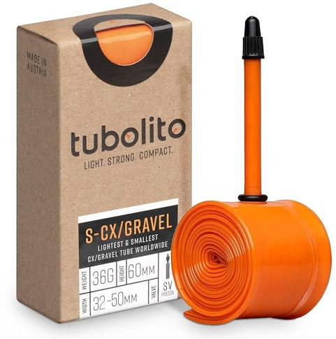 S-Tubo-Schlauch - CX/Gravel - 700c/30 - 60-mm-Ventil - Orange