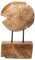 Fisch Deko Bad Badezimmer-Deko Skulptur Teakholz 29cm groß Dekorfigur Holzfisch Sockel Natur Holz