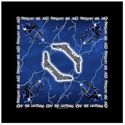 Metallica Bandana Ride The Lightning Band Logo Nue offiziell Schwarz