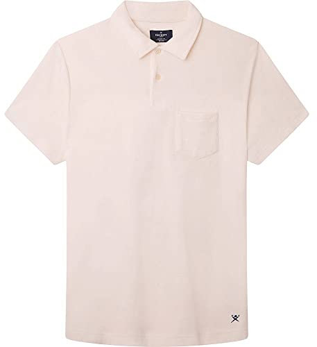 HACKETT LONDON Herren Towel Pocket Polo Polohemd, Natur, S