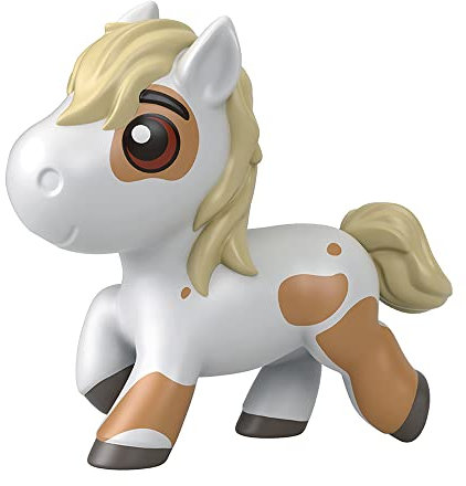 Mini-Sammelfiguren Precious Ponies inspiriert von The Movie Spirit Untamed - Pony Butter ~ Weißes Pferd mit blondem und beigefarbenem Rand ~ Unopened Identified Blind Mystery Bag ~ Serie 1