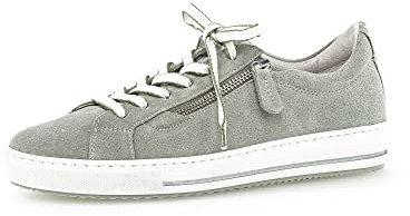 Gabor Damen Low-Top Sneaker, Frauen Halbschuhe,Wechselfußbett,Moderate Mehrweite (G),schnürschuhe,Plateausohle,Turnschuhe,Pino,38.5 EU / 5.5 UK, 26.518, Grün Pino