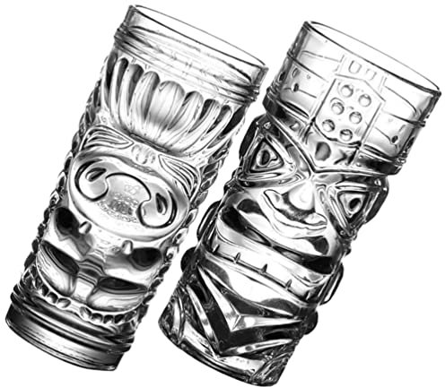 Zerodeko 2 -Tiki-Becher Champagnergläser Hawaiian Luau Partybecher Trinkgeschirr Wiederverwendbar Exotischer Saft Weinbecher Tropeninsel Getränke Barzubehör Für Bar