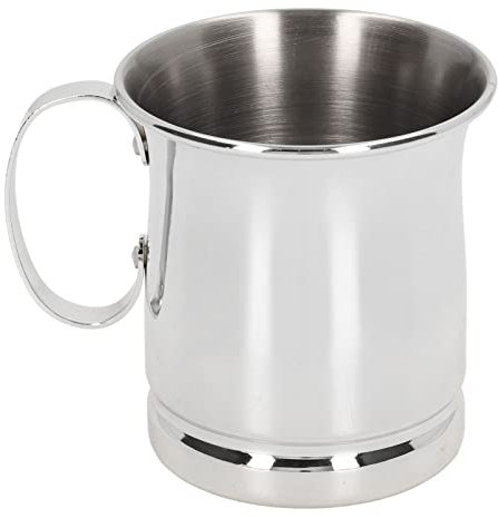 Chope à bière en acier inoxydable, chopes à bière avec poignées Moscow Mule Mugs Stein Chope à bière en métal Grands verres à bière Gobelets à bière Verres à boire(Argent)