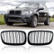 TOPTHAN E70 Nieren Schwarz Passend für BMW 2006-2013 E70 E71 E72 X5 X6 Grill Glanz Schwarz Doppelsteg Sport Kühlergrill