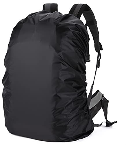 ADJAN Rain Cover for Backpacks 90L 95L 100L Regenabdeckung Rucksack wasserdichte Tasche Outdoor Reise Faltbarer staubdichter Fall (Color : Black)