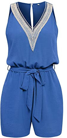 Overall Damen Kurz,Overall Damen Arbeitskleidung,Bequeme Arbeitshose,Roter Jumpsuit Festlich,Kurze Arbeitslatzhose,Jumpsuit Damen Elegant Blau,Jumpsuit Damen Leinen