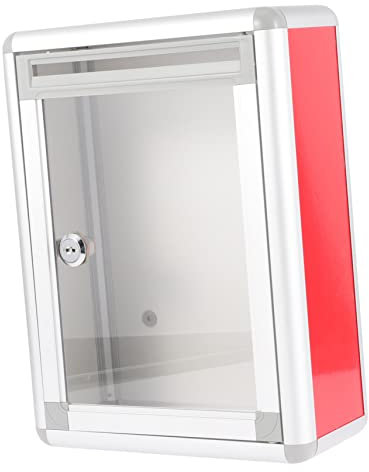 Alipis Vorschlagbox Briefkasten Aus Aluminiumlegierung Mit Schloss Wandbehang Für Klassenzimmer Und Öffentliche Räume Multifunktional Als Beschwerdebox Vorschlagskasten Oder Wahlurne