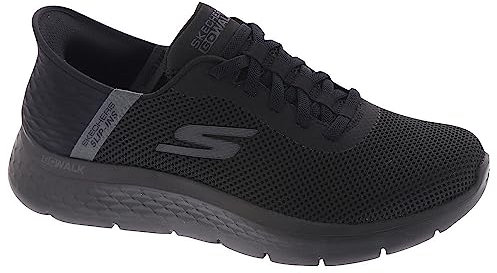 Skechers Slip-INS GO Walk Flex, Zapatos Hombre, Negro y Negro, 42 EU