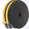 12M Dichtungsband Selbstklebend für Türen Fenster 10mm(B) x3mm(D) Schaumstoffband Türdichtung Fenster, Gummidichtung für Kollision Siegel Lärm Schalldämmung Schwarz(2 Rollen je 6M lang)