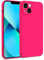 MyGadget Coque Compatible avec Apple iPhone 13 - Case TPU Souple & Soft avec Doublure Microfibre - Cover Protection Extra Fine & Légère Rose Foncé