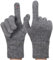 QICEDER Winterhandschuhe Touchscreen Handschuhe Strick Fingerhandschuhe Sport Warm und Winddicht Winterhandschuhe für Skifahren Radfahren Geeinget für Damen und Herren (grau)