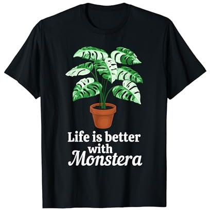 Das Leben ist besser mit Monstera Deliciosa Variegata T-Shirt