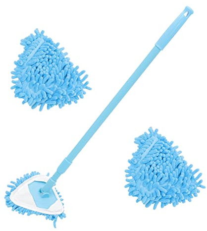 Mini Telescopic Chenille Floor Mop for Home 180 Degree | Flash Speed Mop, Replacement Head Included, Household Use, Easy Storage and Convenient Mopping