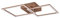 Reality Leuchten LED Deckenleuchte Trail R64492165, Metall Coffee, inkl. 20 Watt LED