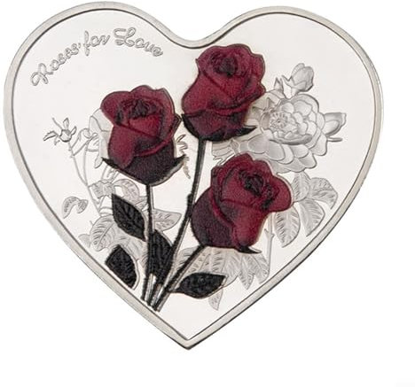 Preserve Love Moments Herzerwärmende 520 Rose Münze mit 52 Sprachen