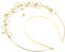 Housoutil Mond Haarkranz Damen Halo Haarband Metalle Headpiece Für Hochzeit Party Prom Elegantes Accessoire Mit Monddekoration Für Verschiedene Frisuren