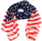 SHTGOI Sciarpa USA Bandiera Panno Chiffon Sciarpa America Bandiera degli Stati Uniti Vintage Leggero Foulard Morbido Sciarpa Donna Foulard con Bandiere Sciarpa di Seta Arazzo Tovaglia