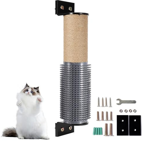 Arbre à chat - Montage mural - Colonne à gratter pour chat - Arbre à chat mural - Planche à gratter murale - Meuble à gratter (A)