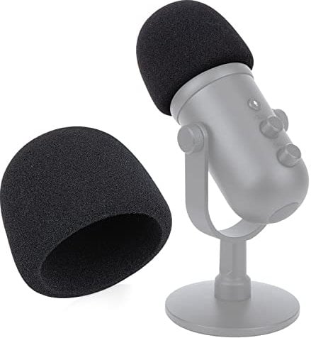 WIBOND Mic Cover for Razer Seiren V2 Pro and Razer Seiren V2 X USB Microphone, Pop Filter Mic Windscreen Compatible with Razer Seiren V2 Pro, V2 X