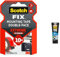 Scotch-Fix Ruban Adhésif Double Face de fixation Extrême pour Extérieur, 19 mm x 1,5 m & Pattex Ni Clou Ni Vis Fix Multi Matériaux Intérieur & Extérieur, colle de fixation