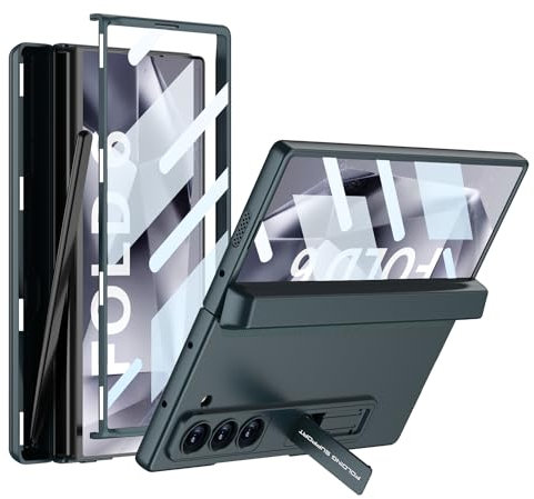 SHIEID Funda para Samsung Z Flip 6 Galaxy Z Flip 6 Capa protetora Ultrafina com Correia, protetor de Smartphone à Prova de choques Flip6 Carcasa para Samsung Galaxy Z Flip 6 5G 2024-Verde