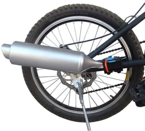 Liummrcy Fahrradauspuffanlage, Fahrradgeräusche Maker -Fahrrad -Auspuff -Soundsystem Fahrrad Turbo Turbine Motorradabgase -Rohrleitungsspielzeug mit Soundeffekt Fahrradzubehör, Dirt Bike Accessoires