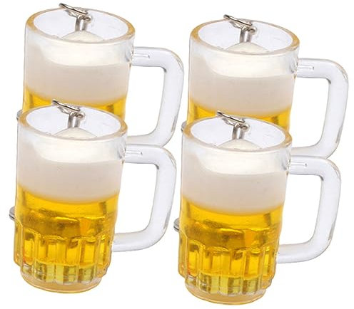 SAFIGLE 8stücke Mini Bierbecher Schlüsselanhänger Dekorativer Schlüsselring Für Taschen Und Rucksäcke Als Party- Und Kreative Deko Für