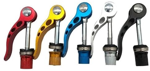 Sattelklemme 1 Stück Rohrschelle Schnellspanner Legierung Hand Stahlstange Holzklemme Schraubgewinde Mutter Schnellspanner Sattelrohrklemme Stange Handteile Fahrrad SattelstüTzenklemme(M6x55 Black)