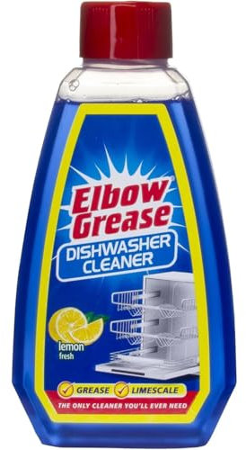 AMK® Elbow Grease Dishwasher Cleaner 250ml Lemon Scent Removes Grease Limescale Eliminates Odours Extends Life
