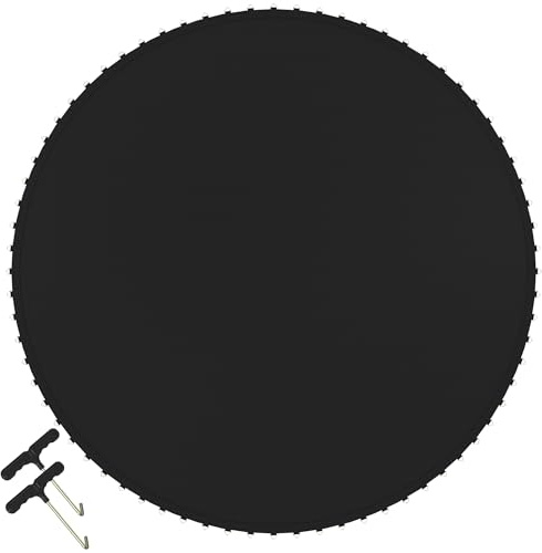 PEILU Sprungmatte Ersatzteil für Trampoline Outdoor Faltbare Sprungtuch mit Metall Ösen & 2 Federspanner Wetterfeste Trampolinzubehör Belastbar bis 100KG für Ø366cm Fitness Trampolin