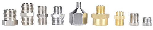 Airbrush Quick Connect, Iron Airbrush Accessories with 9Pcs Airbrush Kit for Air Compressor