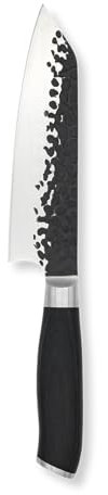 FIVI Kiritsukemesser YUKI | 17 cm | Kochmesser aus deutschem Edelstahl mit Hammerschlag & Pakkaholzgriff | Profi Küchenmesser zum Schneiden, Filetieren & Portionieren