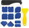 KEWUF 12 Pcs silikon abzieher, Silikon Abzieher Set, Silikon Fugenglätter Silikon Caulking Werkzeug, Silikonabzieher Fugenabzieher, Silikonfugen Abzieher, Silikonentferner für Küche Bad Acryl Harz