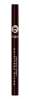 L'Oréal Paris Liquid Eyeliner Haute Precision 24H Bordeaux Cashmere | Cushioned Felt Tip, Intense Colour, Precise Lines, Waterproof, Transfer-Proof, For 24H Wear, 24H Wear