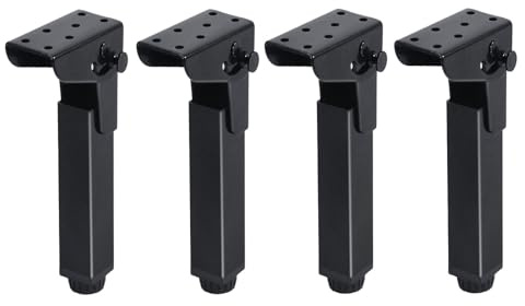 Eleeonora Pieds De Meubles Pliables,Pieds De Table Pliables pour Table,Lot De 4 Pied De Table Rabattable,Stables Et Portables,pour Table,Table à Manger,Table Basse,Bureau