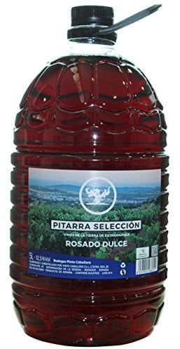 Garrafa pet de 5 litros vino pitarra rosado semi-dulce de Esparragosa de la Serena. vino de mesa de Extremadura, este vino es ideal tambien para cocinar.